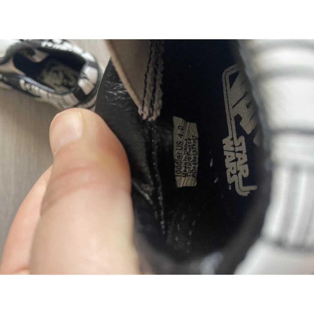 VANS Star Wars‎ Toddler Size 4 Stormtroopers Slip On Black White - Picture 7 of 7